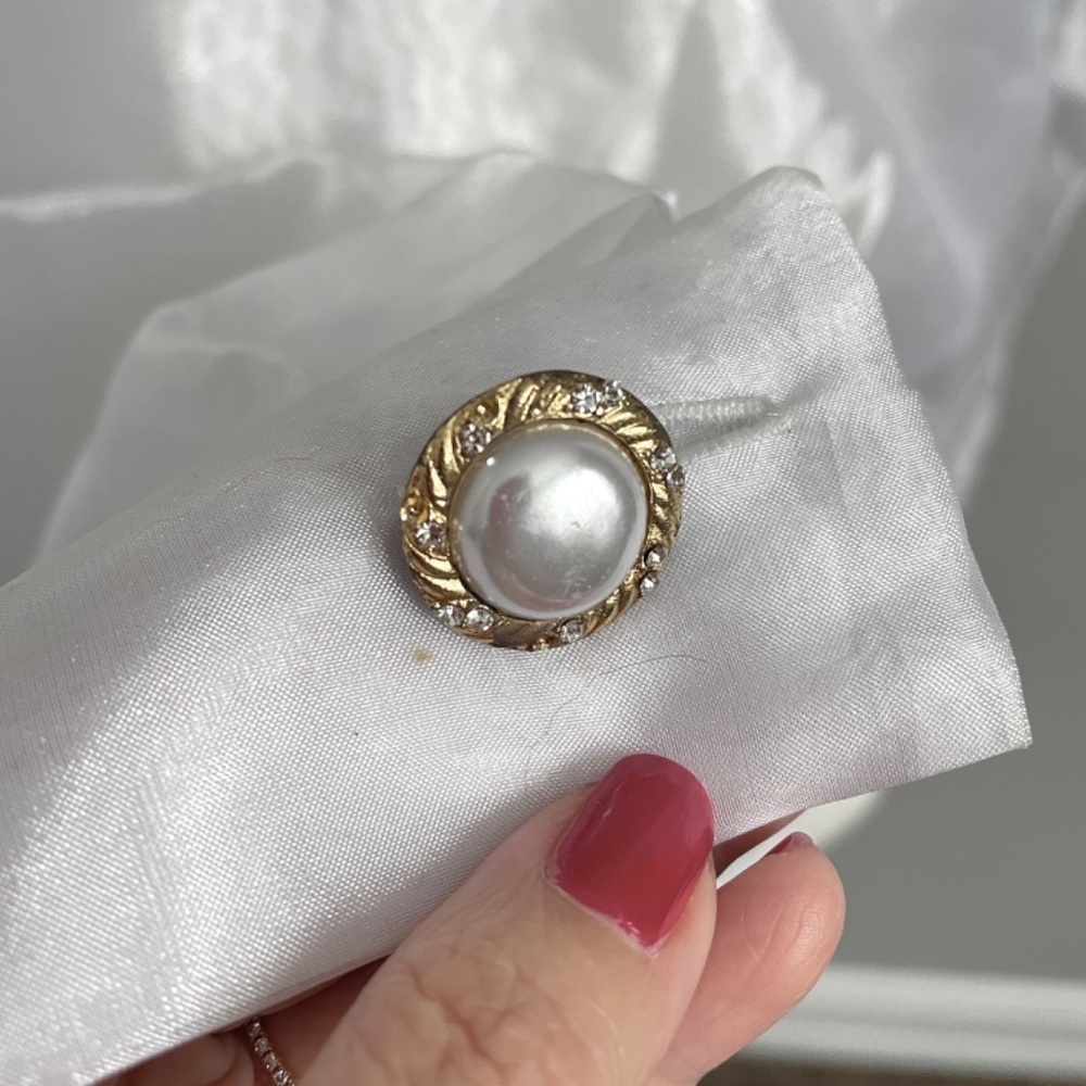 Vintage Sheer White Organza Cropped Tie Blouse - M/L - Picture 7 of 13